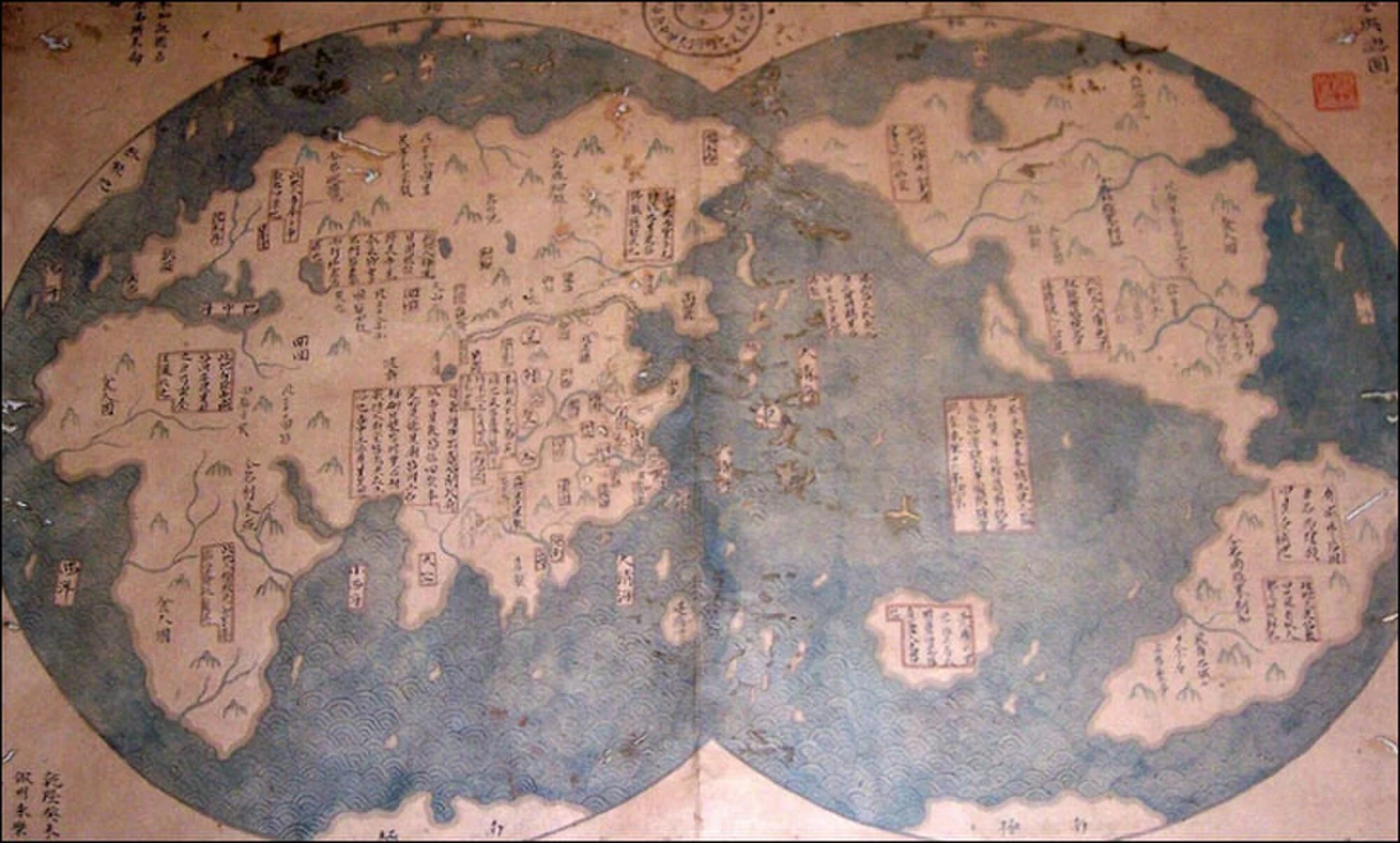 鄭和艦隊の航路地図