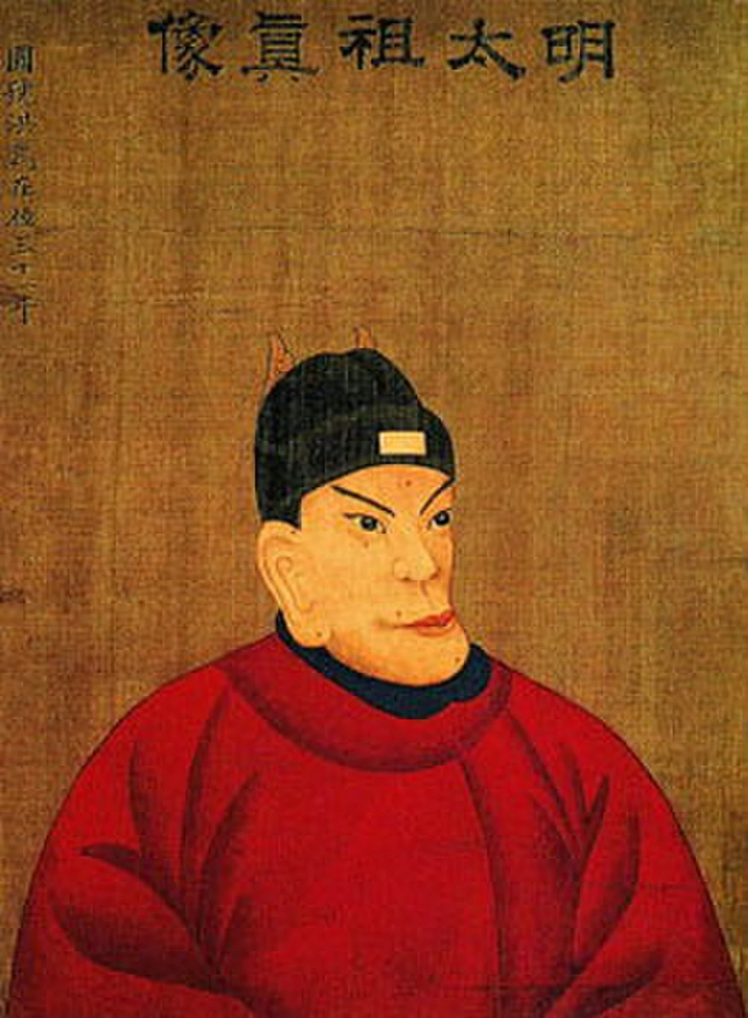 明朝を建国した洪武帝朱元璋の坐像